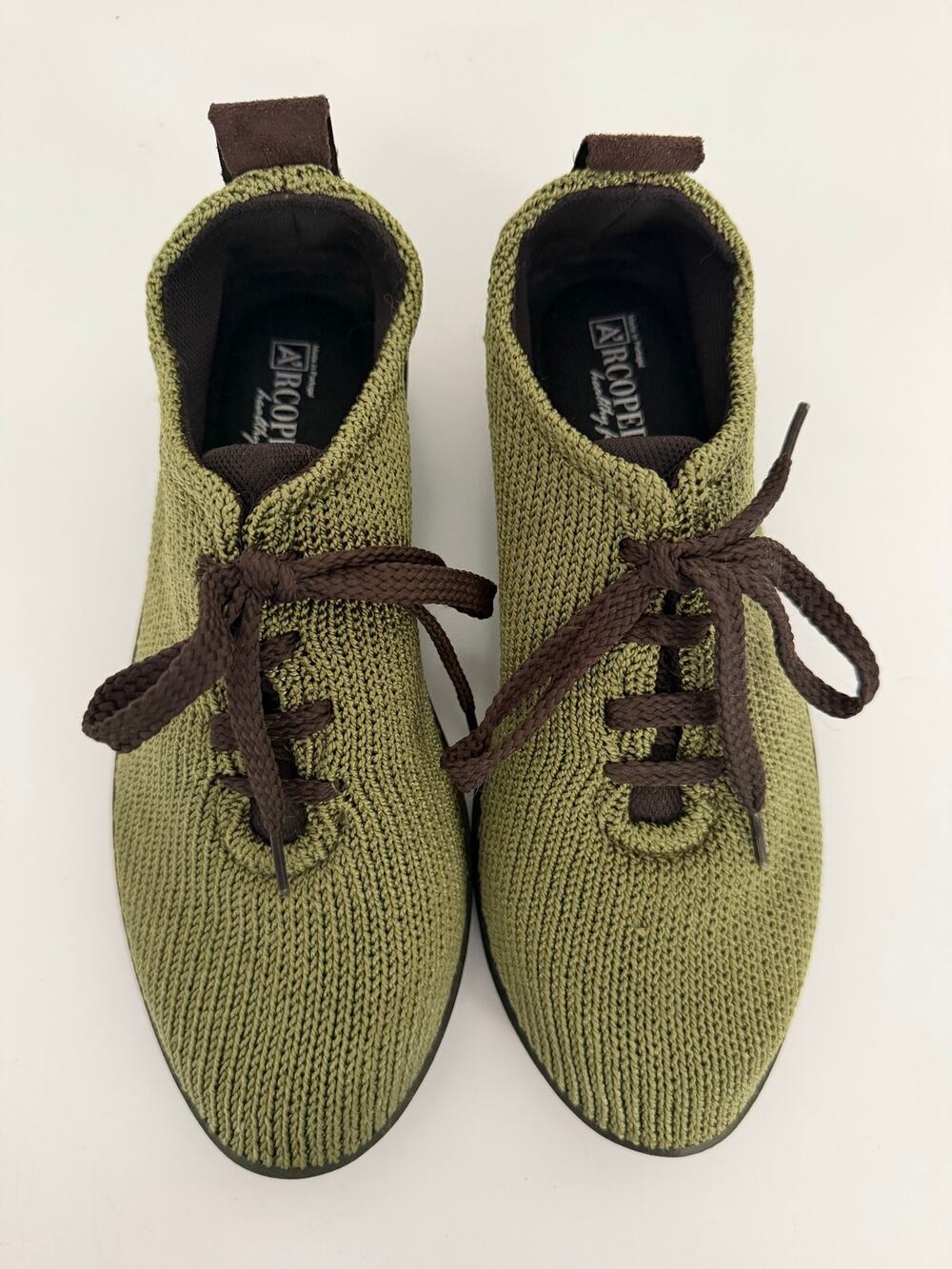 Arcopedico Olive Green Knit Orthopedic Comfort Walking Shoes EU 38/ US 7-7.5